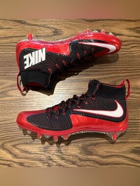 Size 9 Nike Vapor Untouchable TD Flyknit Carbon Football Cleats 698833-016